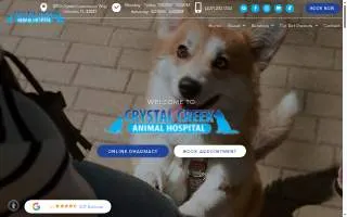 Crystal Creek Animal Hospital of Hunters Creek website