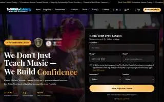 The World of Music School - Kissimmee website