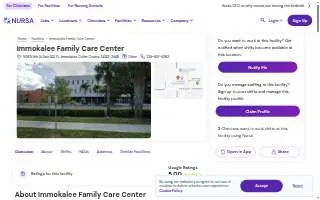 Immokalee Family Care Center website