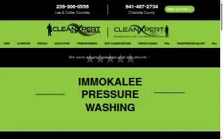 Immokalee Pressure Washing website