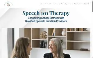 Speech 101 Therapy of Gulf Gate Estates website