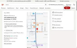Walgreens Photo of Immokalee website