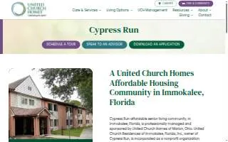 Cypress Run of Immokalee website