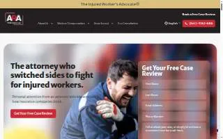 Ara Work Injury Law website
