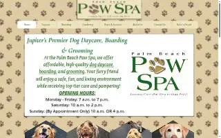 Palm Beach Paw Spa website