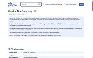 BlueLine Title Company website