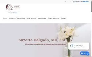 Suzette Delgado, M.D., FACOG website