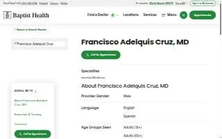 Francisco A. Cruz, MD FACP website