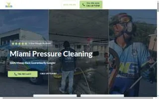 GWS Pressure Cleaning - Miami website