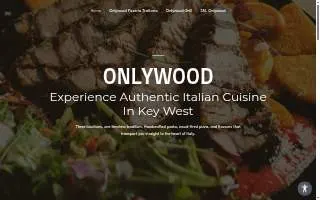 Onlywood Pizzeria Trattoria website