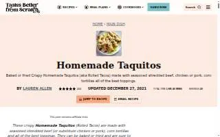 Taquitos San Luis website