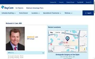 Richard A. Cain, MD website