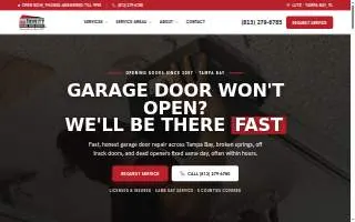 Trinity Garage Door Service - Lutz of Lake Magdalene website