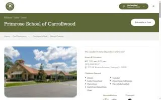 Primrose School of Carrollwood website