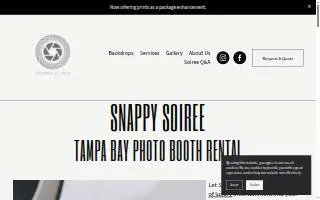 Snappy Soiree - Tampa Bay Photo Booth Rental website