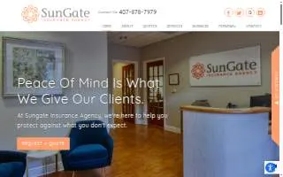 SunGate Insurance Agency website