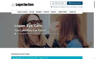 Logan Eye Care website