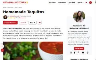 Taquitos Rey website