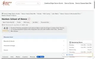Hanken School of Dance website
