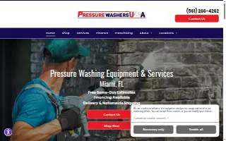 Pressure Washers USA Lake Worth website