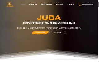 Juda Construction & Remodeling website