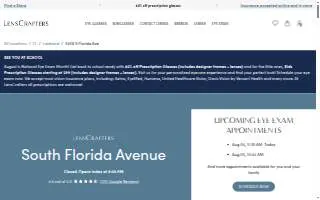 LensCrafters of Lakeland website