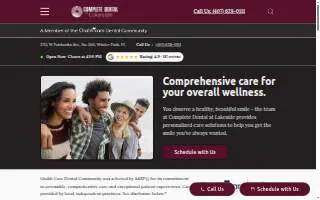 Complete Dental at Lakeside website