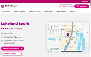 Dedicated Senior Medical Center of Lakeland website