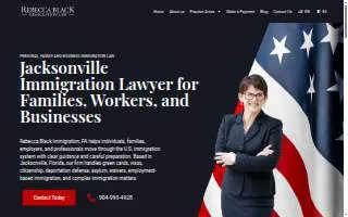 Rebecca Black Immigration Law of Lakeside website