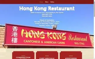 Hong Massage & Spa website