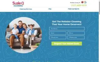 Suzie Q Cleaning website