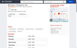 Mirian's Flowers Inc