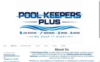 Pool Keepers Plus Inc website