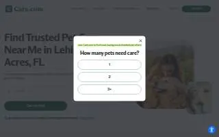 Florida Pet Care website