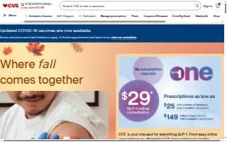 CVS Pharmacy of Mamaroneck website