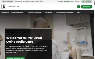Baptist Health Orthopedics | Homestead website
