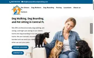 House and Hound Pet Sitters of Leisure City website