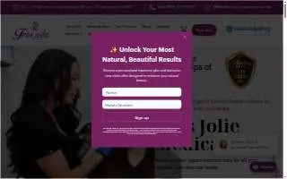 Trés Jolie Medical Spa website