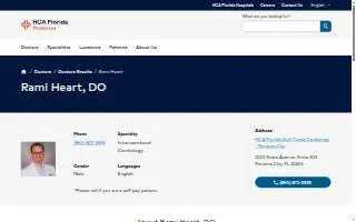Rami Heart, DO website