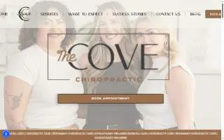 The Cove Chiropractic website