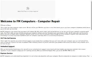 F M Computer Warehouse Inc of Maitland website