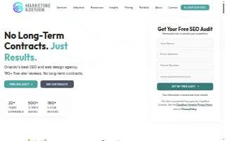 REK Marketing and Design website