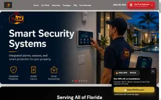 Y&M Home Security Systems website