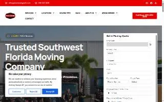 Price Moving of Marco Island website