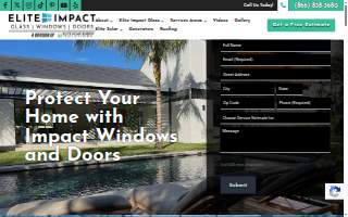 Elite Impact Glass - Doors & Windows of Miami website