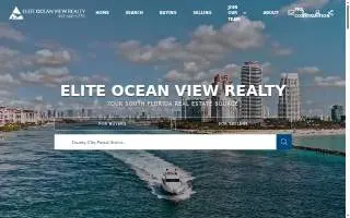 Elite Ocean View Realty website