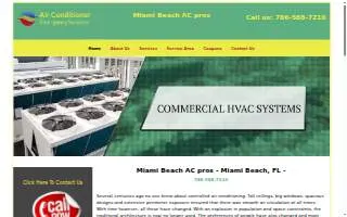 AC Repair Miami Beach Pros website