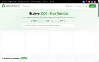 Tutorial Services website