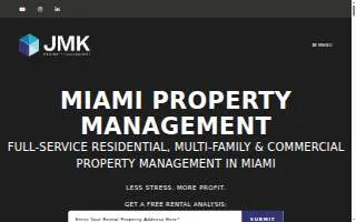 JMK Property Management of Miami Gardens website