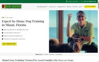 Miami Dog School website